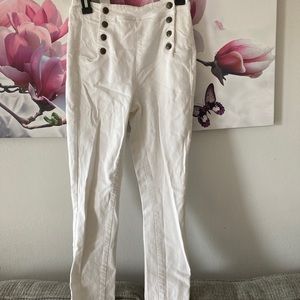 Cello white straight stretch jean